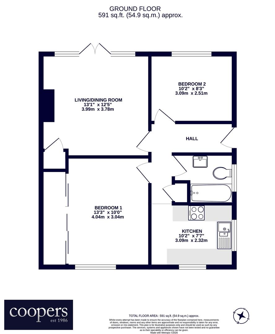 126, Grosvenor Avenue, North Hayes floorplan