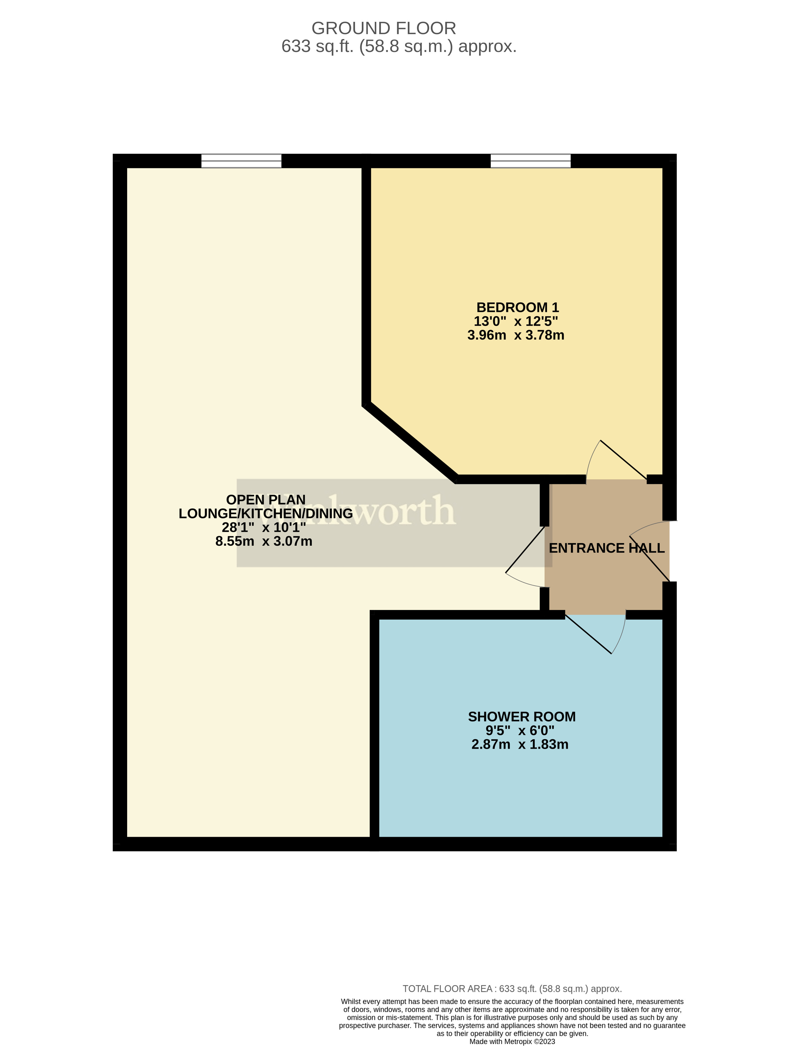 Flat 6, 24, Castilian Street, Northamptonshire floorplan