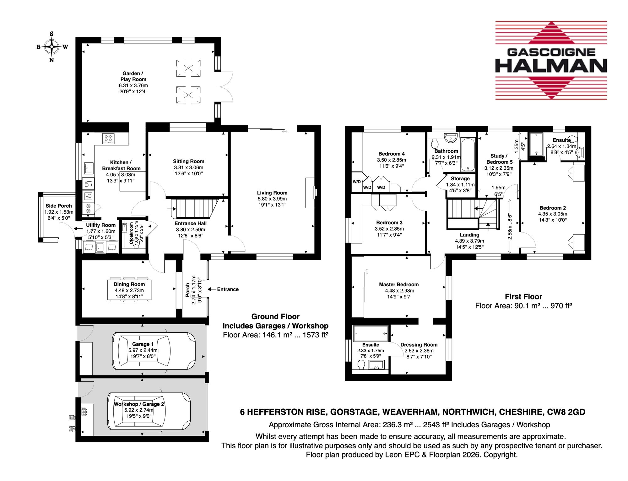 6 Hefferston Rise, Northwich floorplan