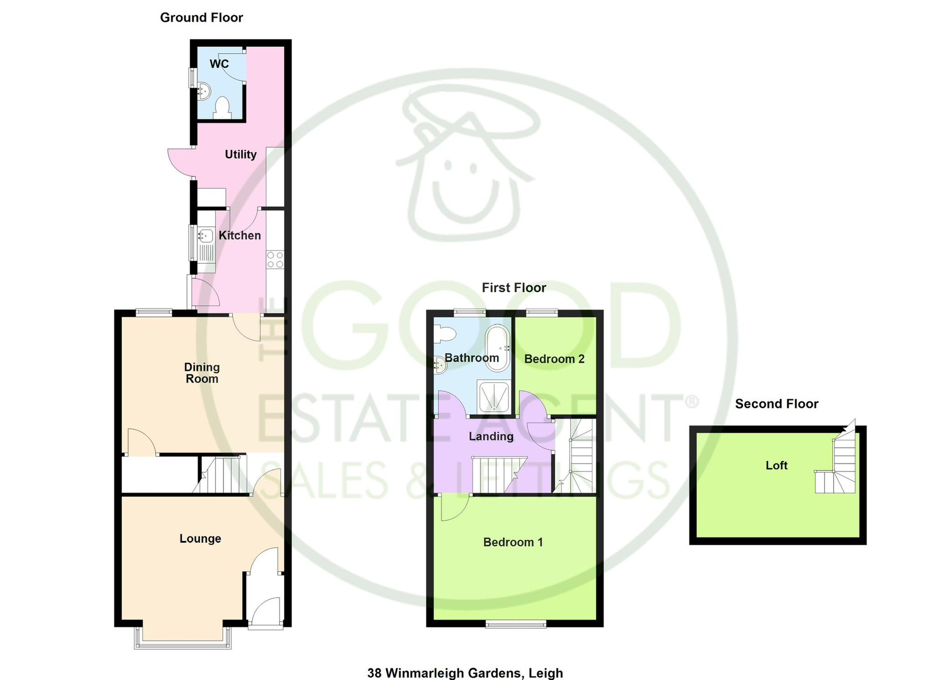 38, Winmarleigh Gardens, Leigh floorplan