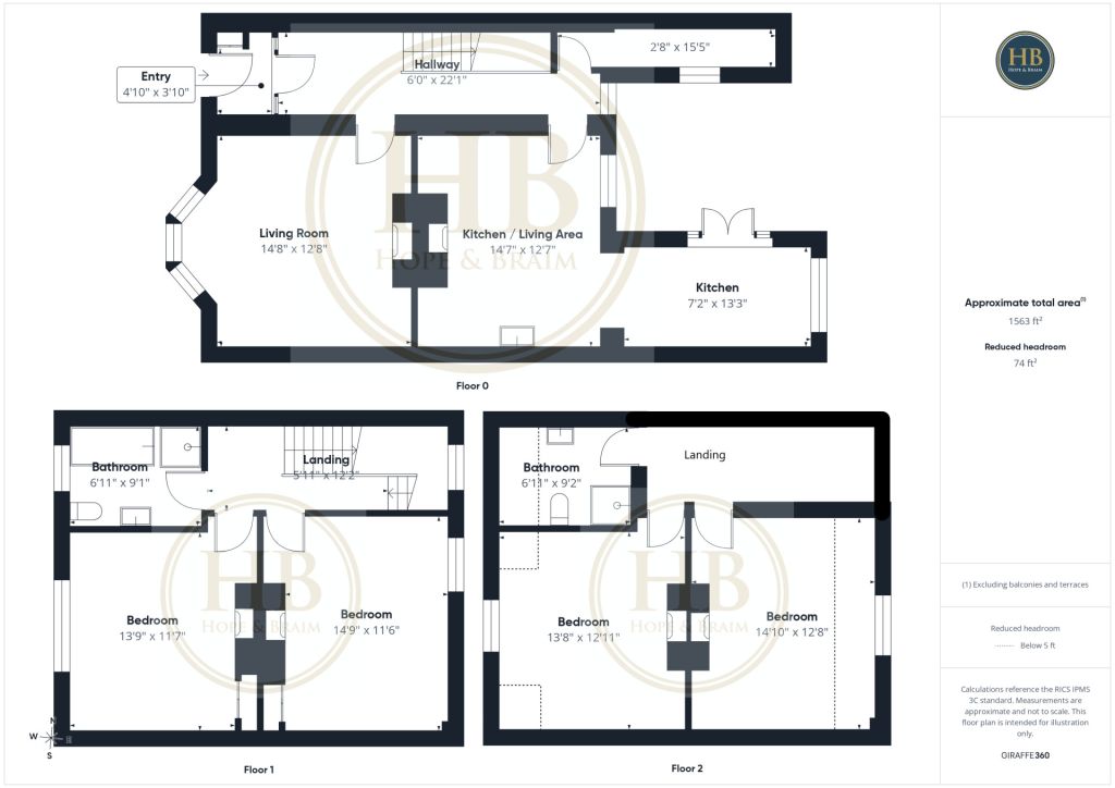 Oakwood, 45 Coach Road, Sleights floorplan