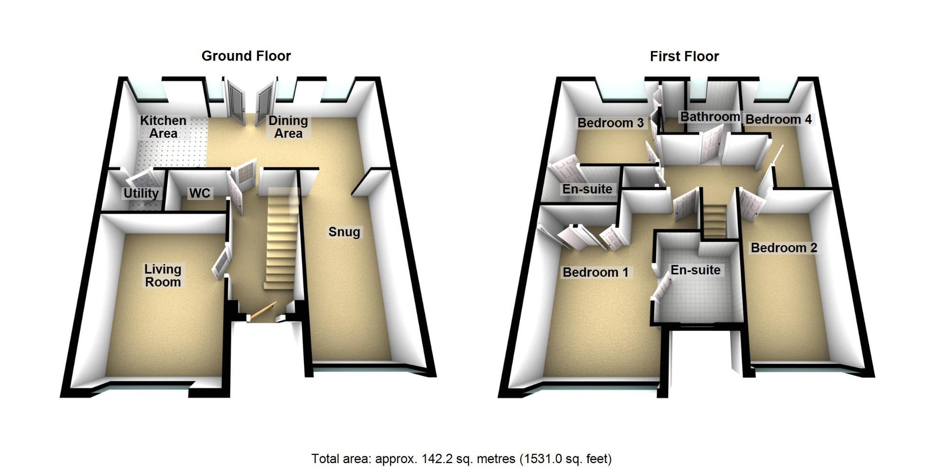 10, Bevan Court, Morpeth floorplan