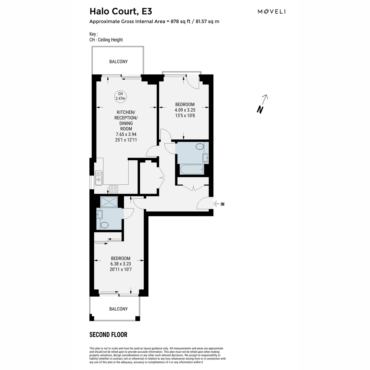 Flat Flat 202, 17, Halo Court, Rookwood Way, London floorplan