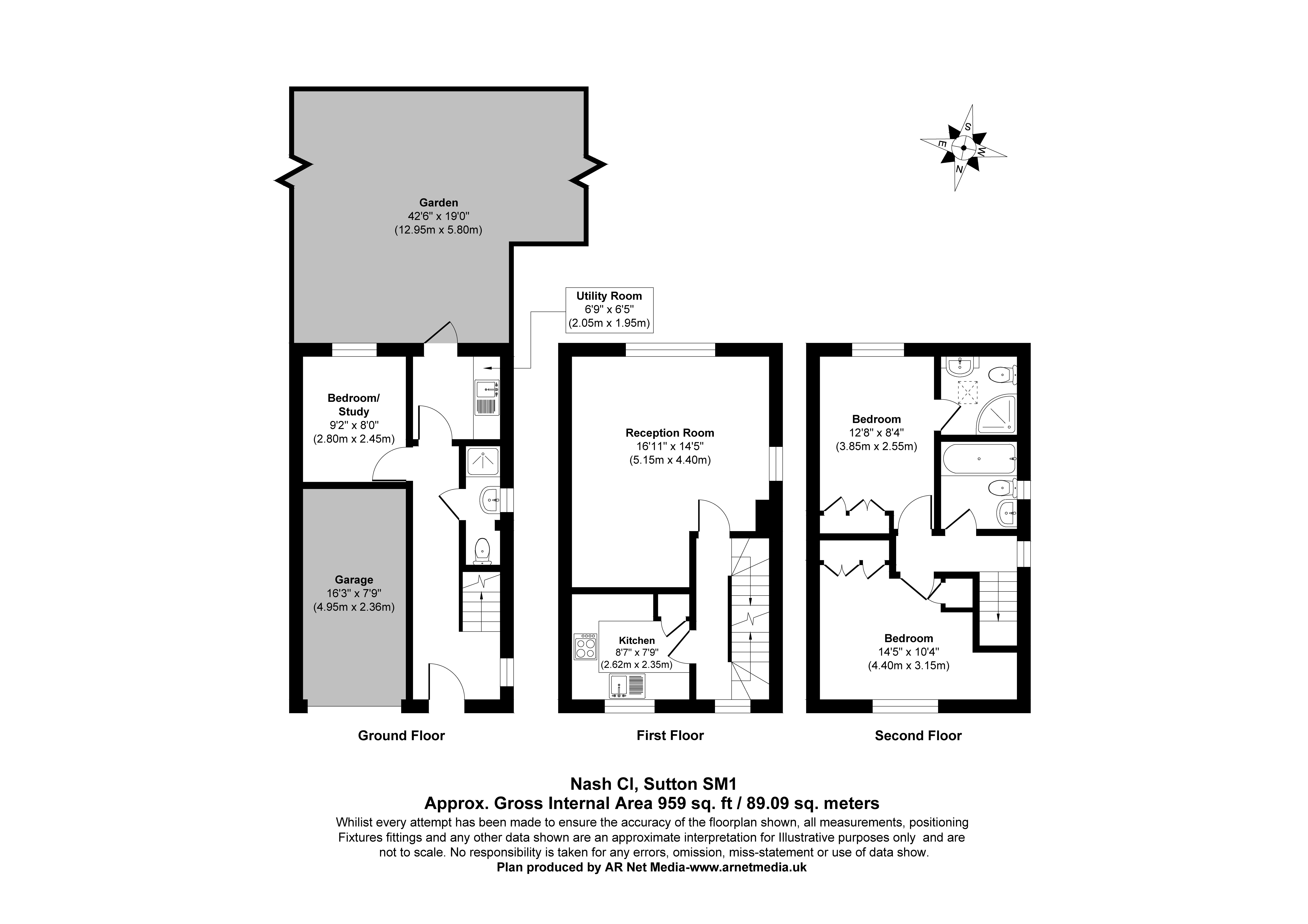 Nash Close, Sutton floorplan