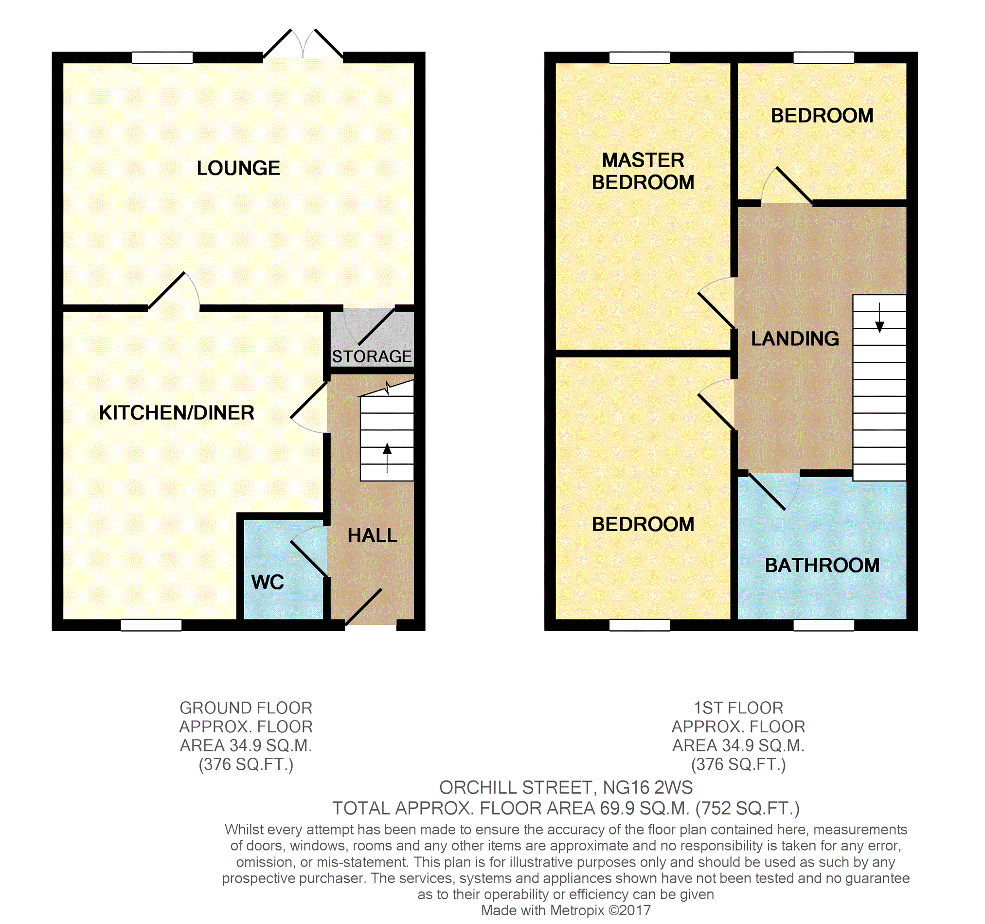 3 Bedrooms End terrace house to rent in Orchil Street, Nottingham NG16