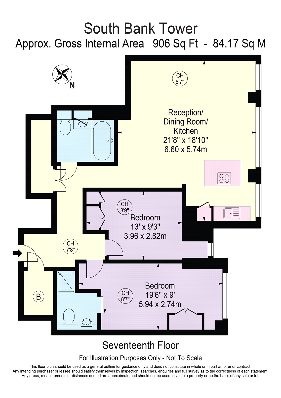 2 Bedrooms Flat to rent in Upper Ground, London SE1