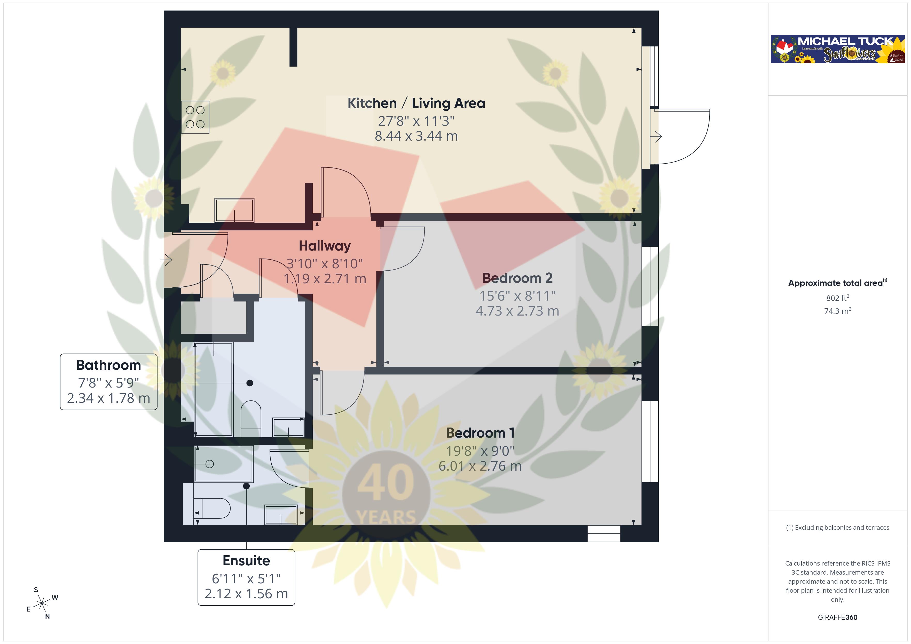 Apartment 13, Belgrave House, Gloucester floorplan
