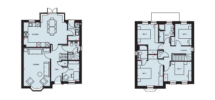 Plot 296 Holden,, Great Dunmow Grange, Essex floorplan
