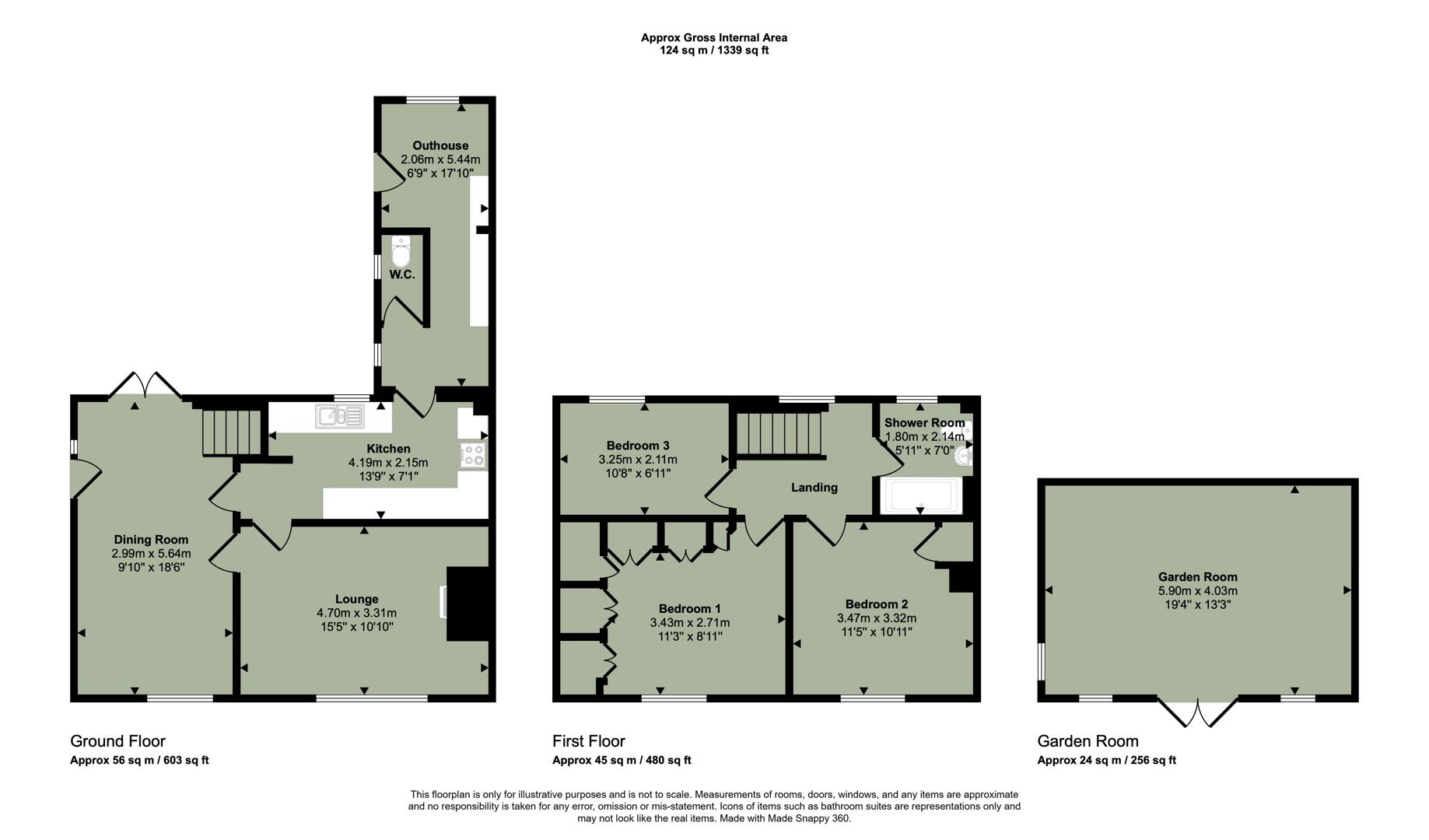 3, Bridge Terrace, Cardiff floorplan
