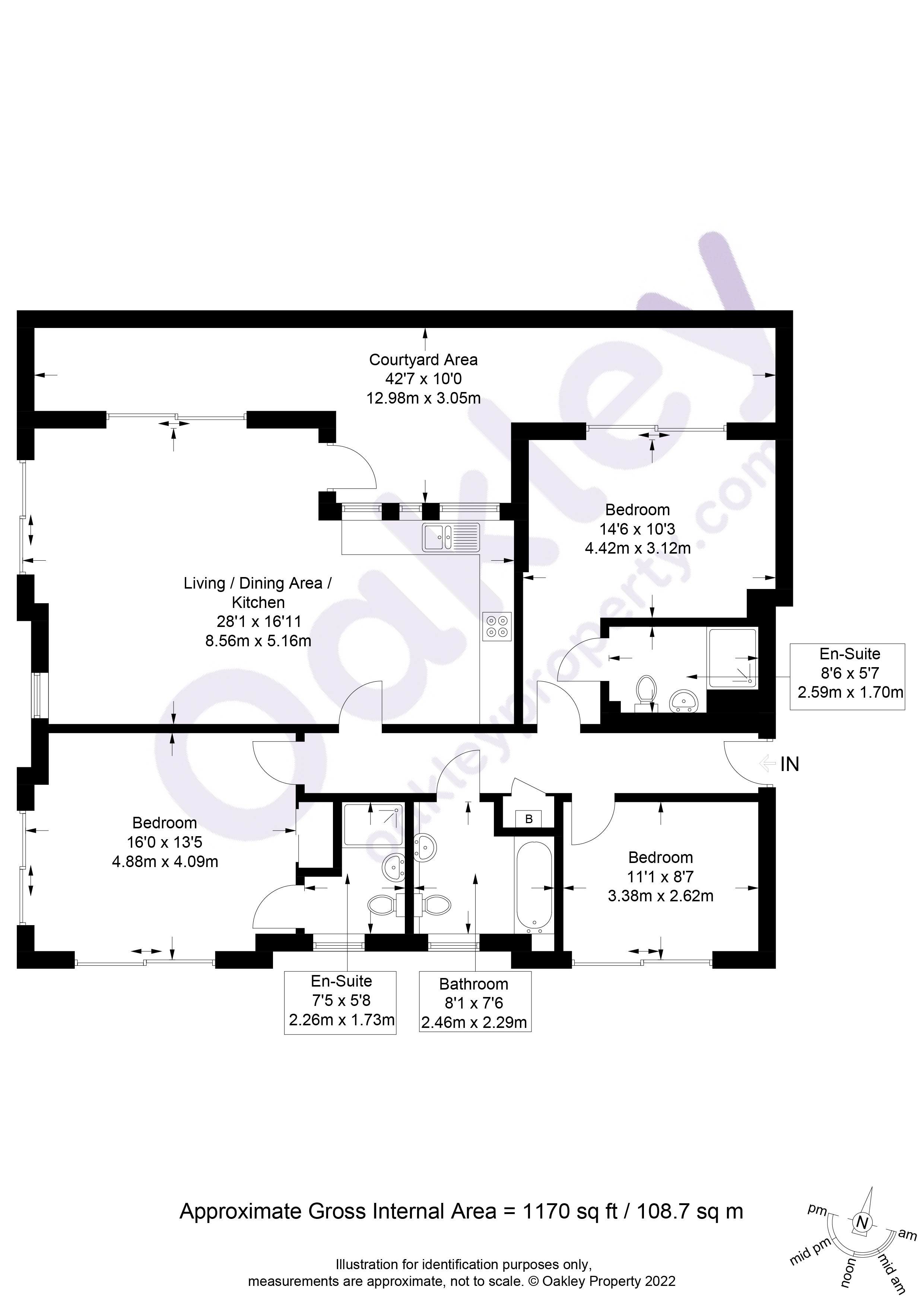 Flat 2, Kemptown House, 72 Carlton Hill floorplan