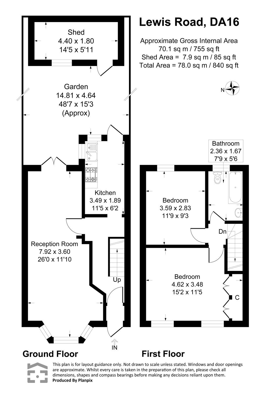 40, Lewis Road, Kent floorplan
