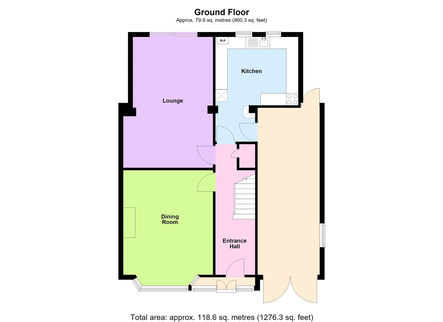 51, Windsor Drive, Warrington floorplan