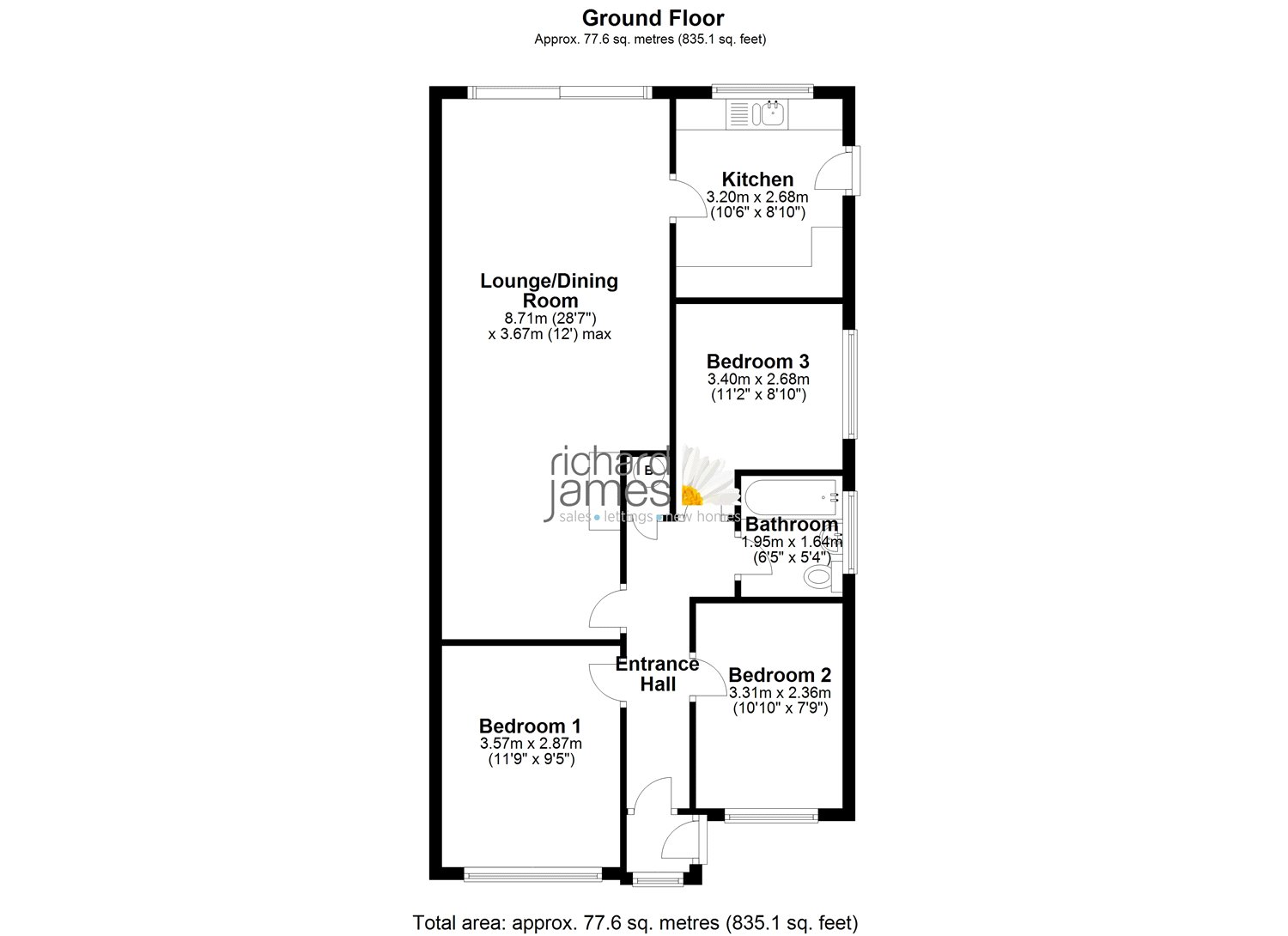 3 Bedrooms Bungalow for sale in Dobbin Close, Covingham, Swindon SN3