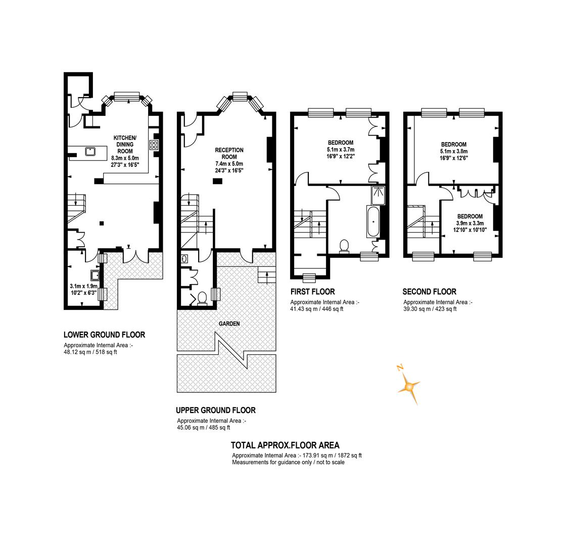 24, Luxor Street, London floorplan