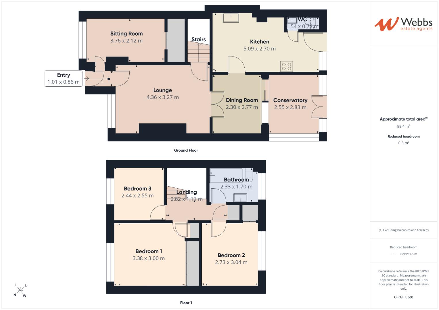 4, Woodcock Gardens, Wolverhampton floorplan