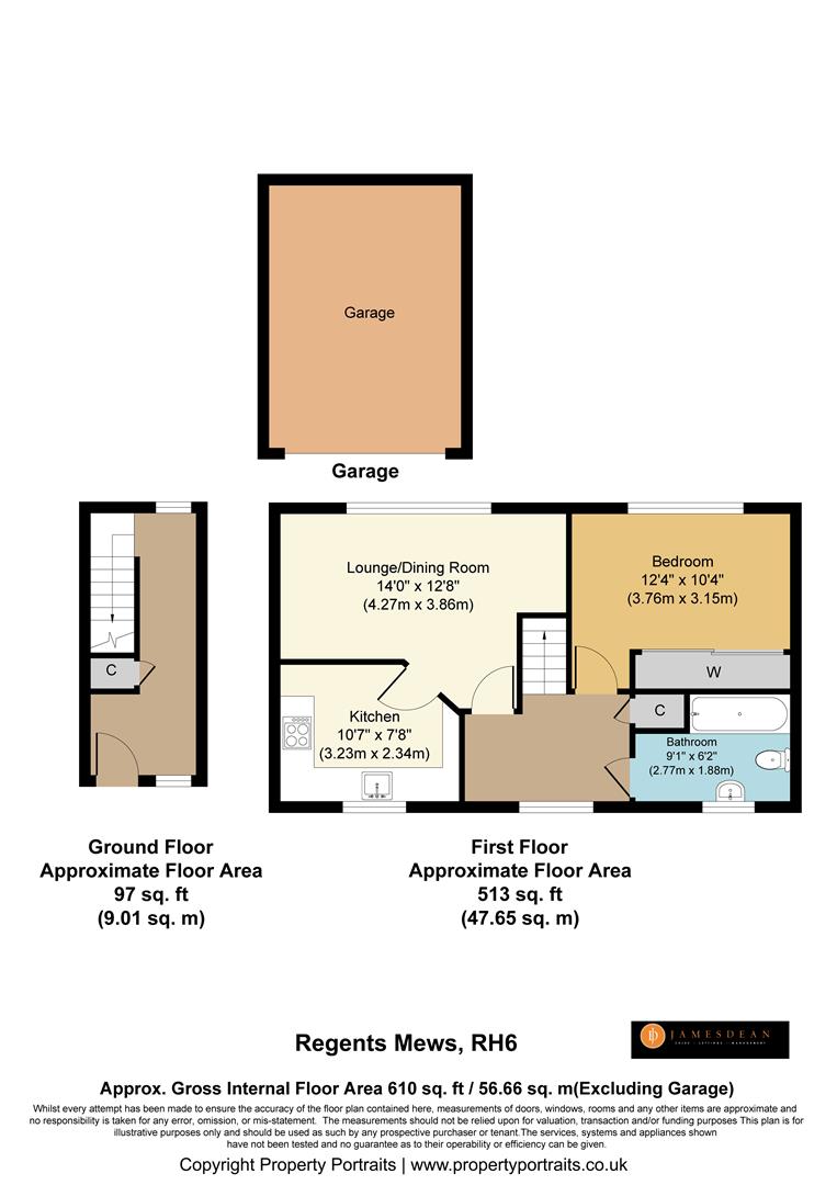15, Regents Mews, Horley floorplan