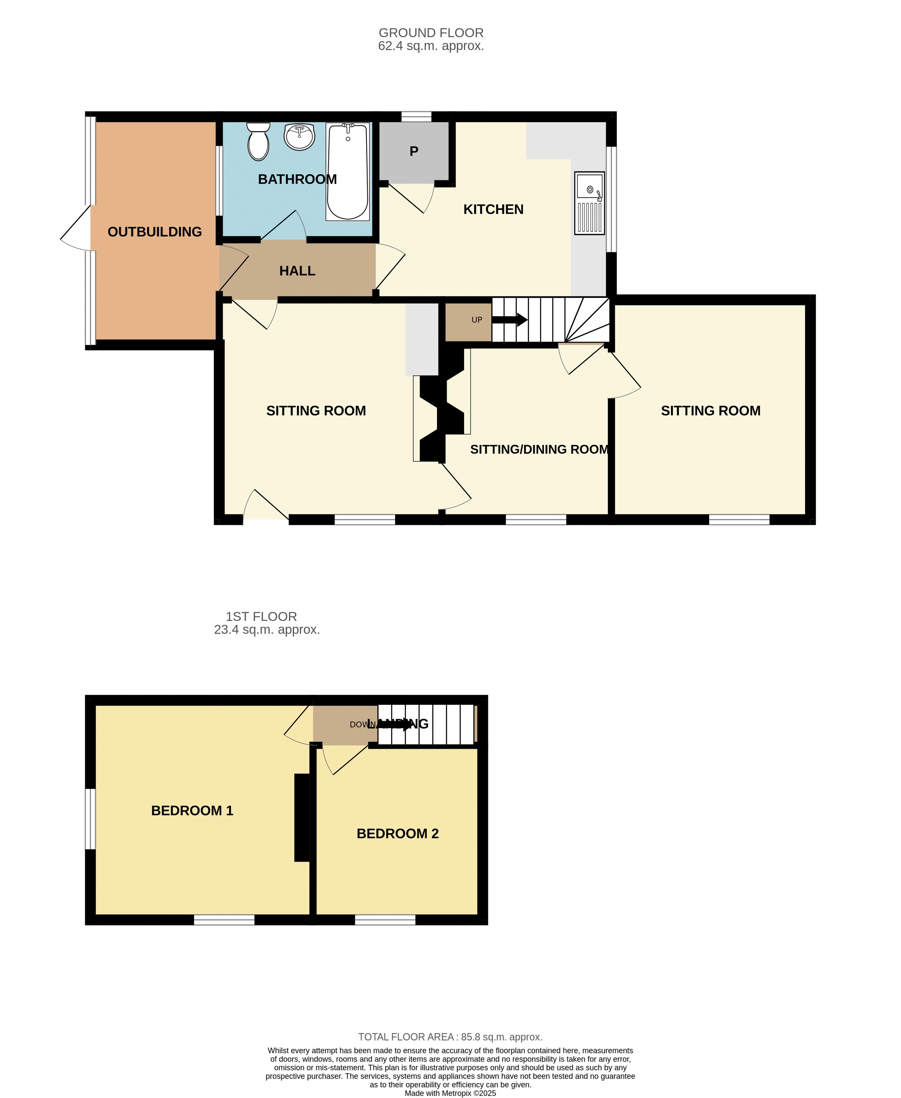 Lock House, Westover, Langport floorplan