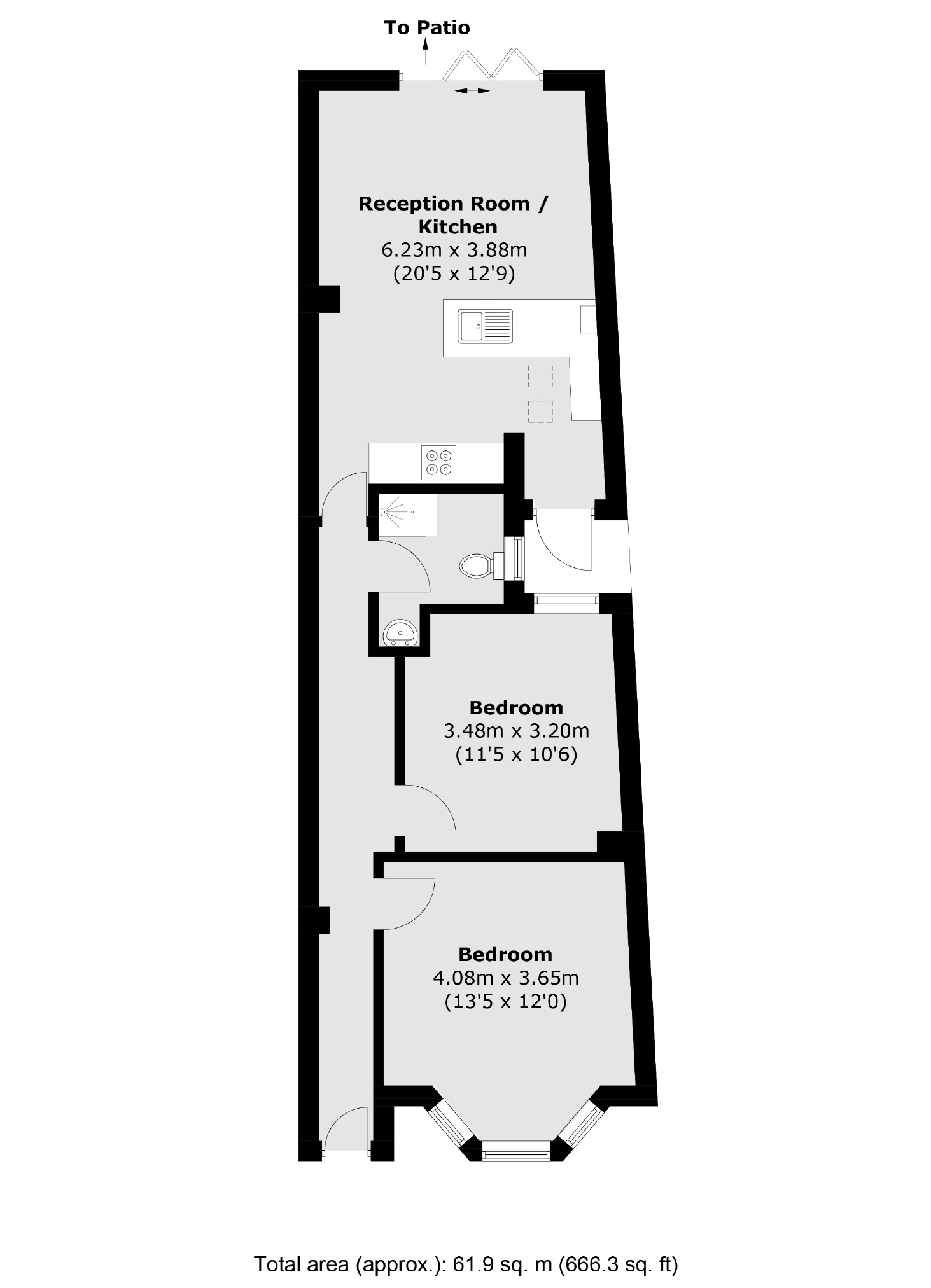 56A, Copleston Road, London floorplan