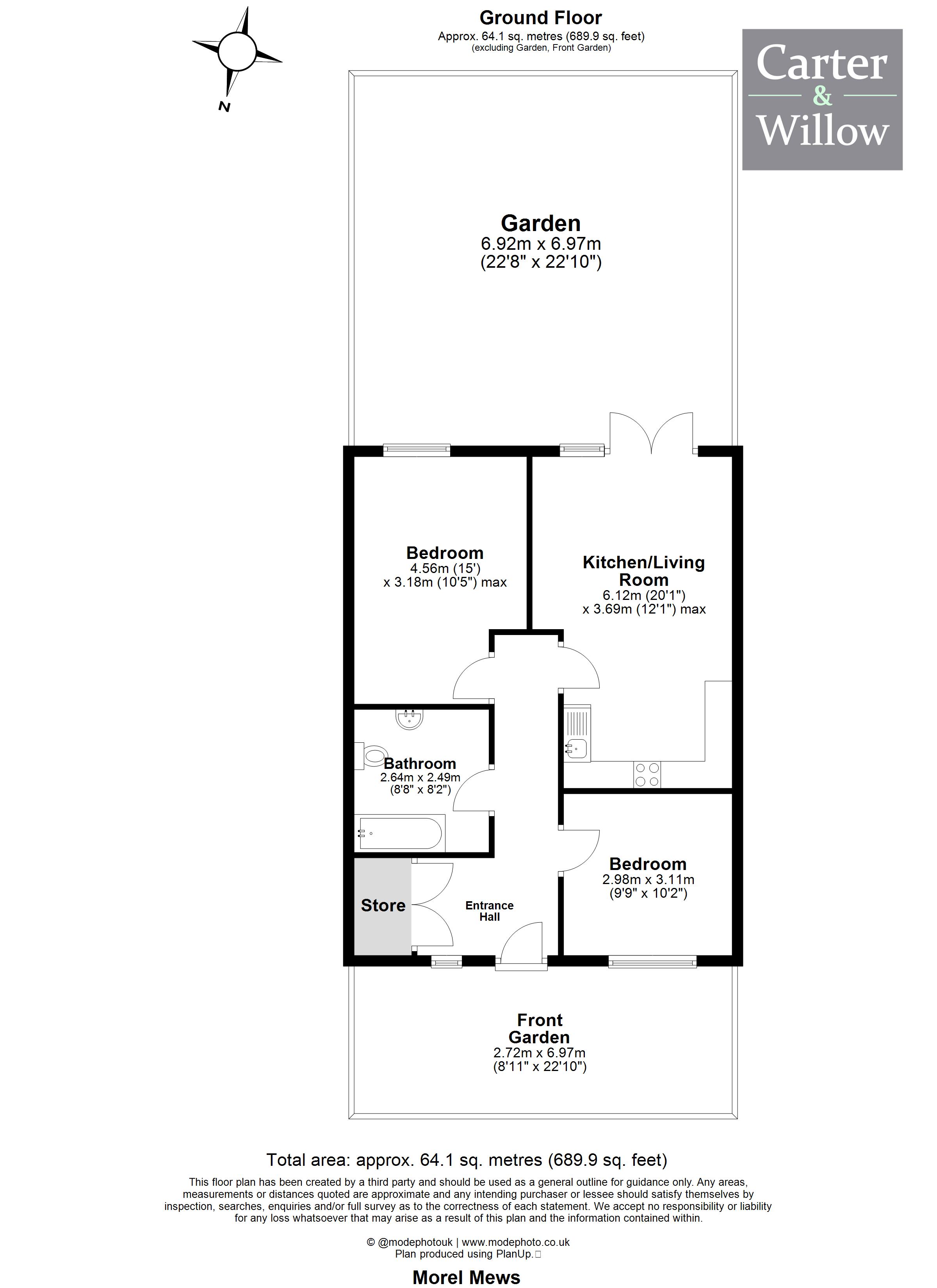 8, Morel Mews, Dagenham floorplan