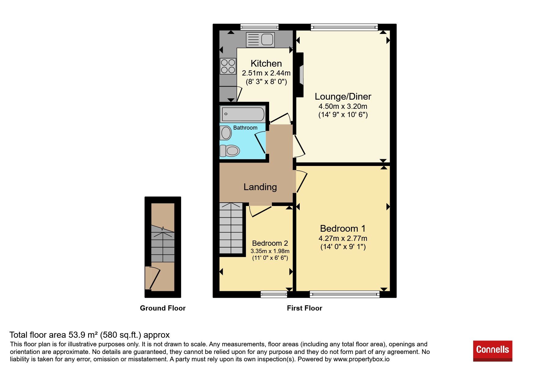 45, Swaythling Road, Southampton floorplan