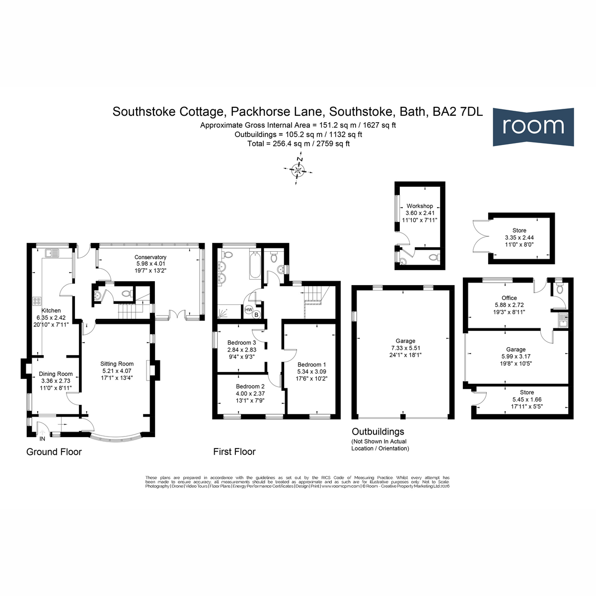 Southstoke Cottage, Packhorse Lane, Bath floorplan