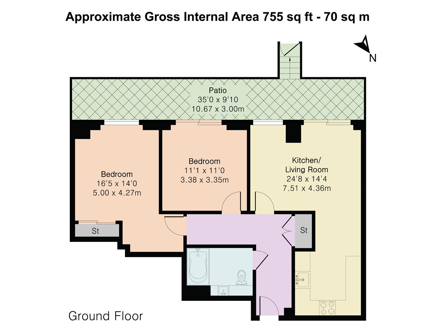 Flat 4, 17, Henry Macaulay Avenue, Kingston Upon Thames floorplan