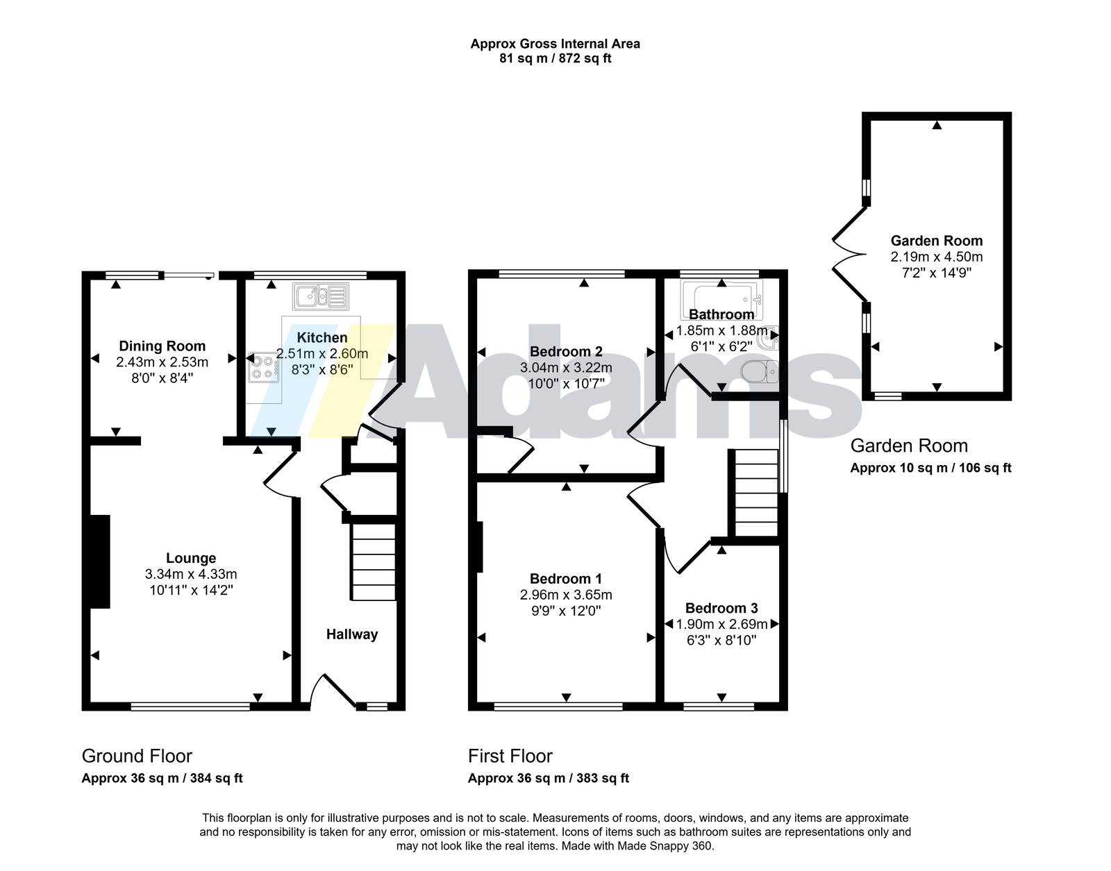 13, Lindfield Close, Warrington floorplan