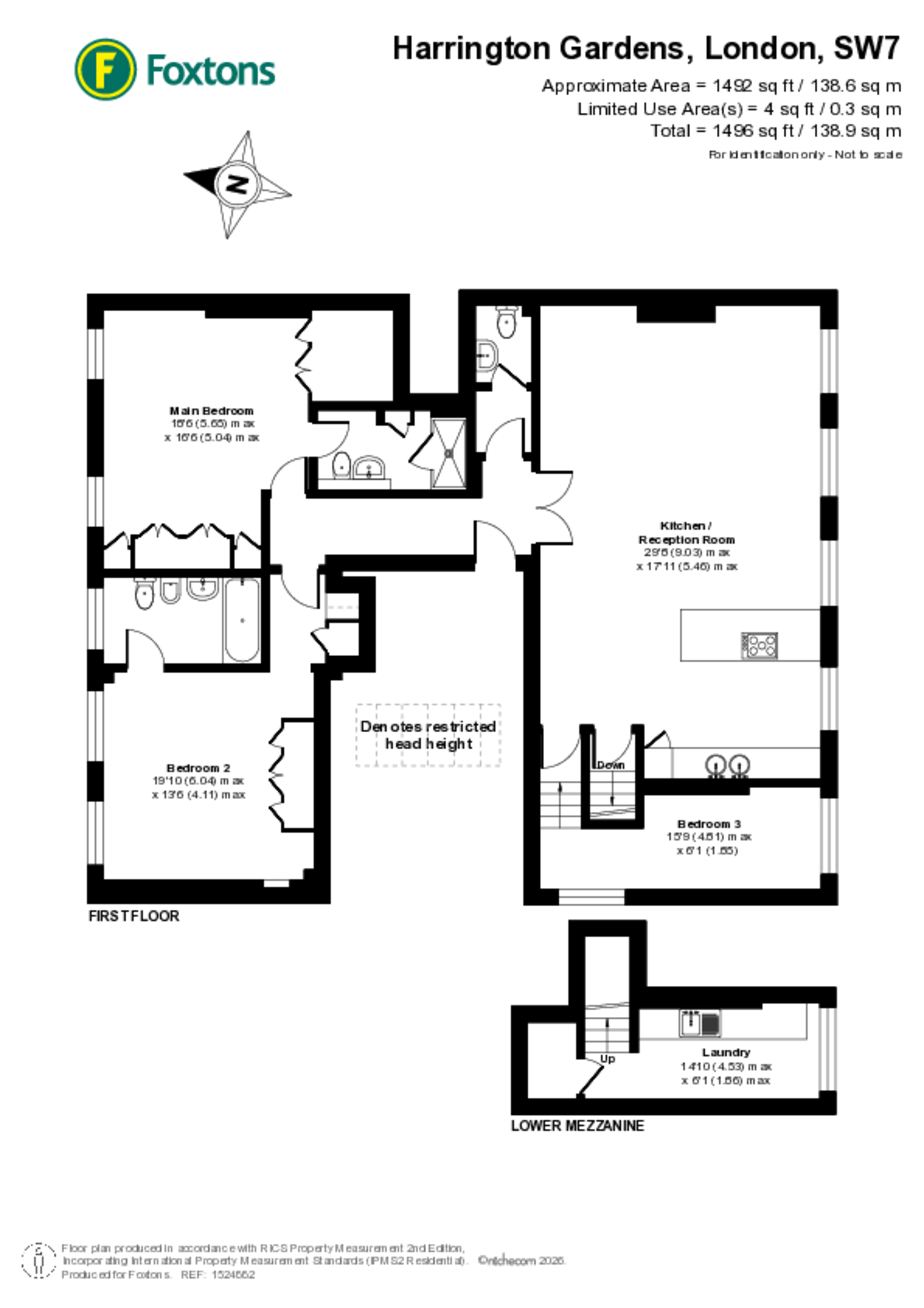 Harrington Gardens, South Kensington floorplan