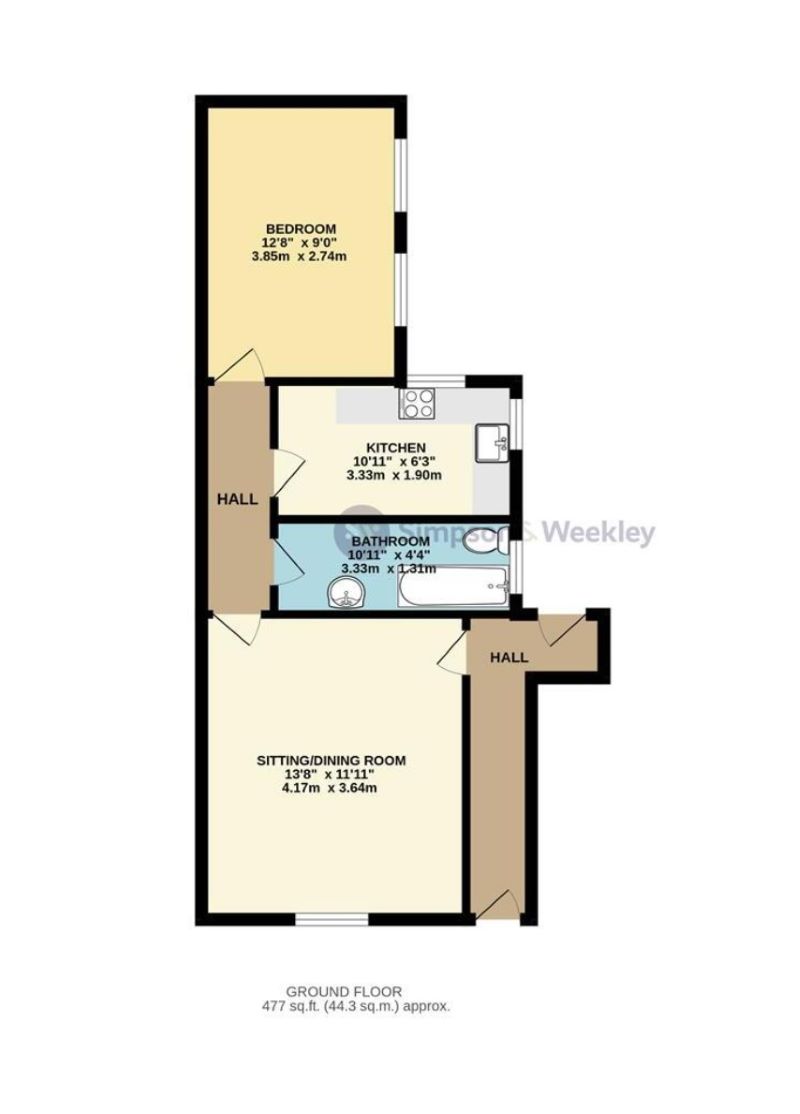 78B, Moor Road, Rushden floorplan