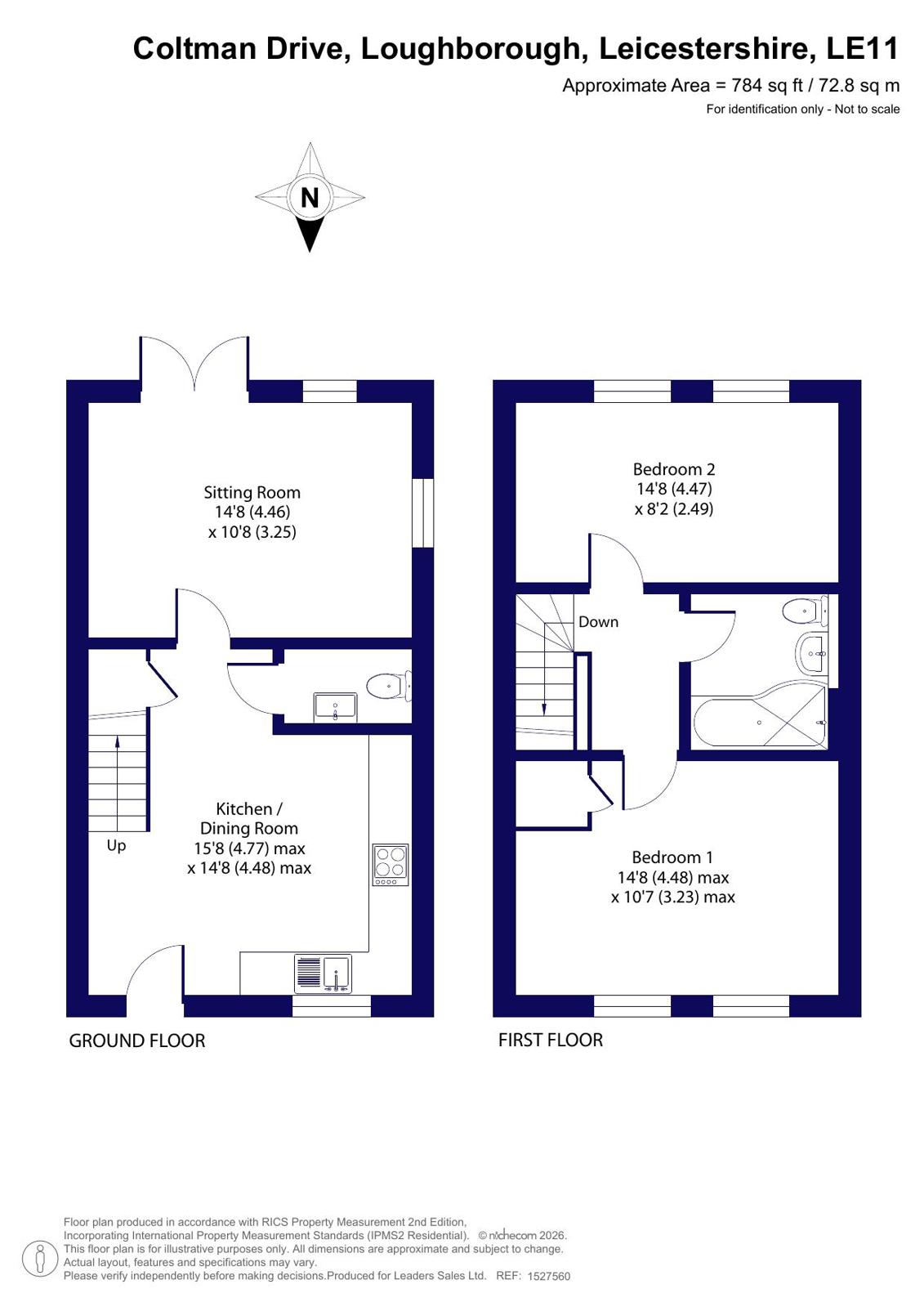 11, Coltman Drive, Leicestershire floorplan
