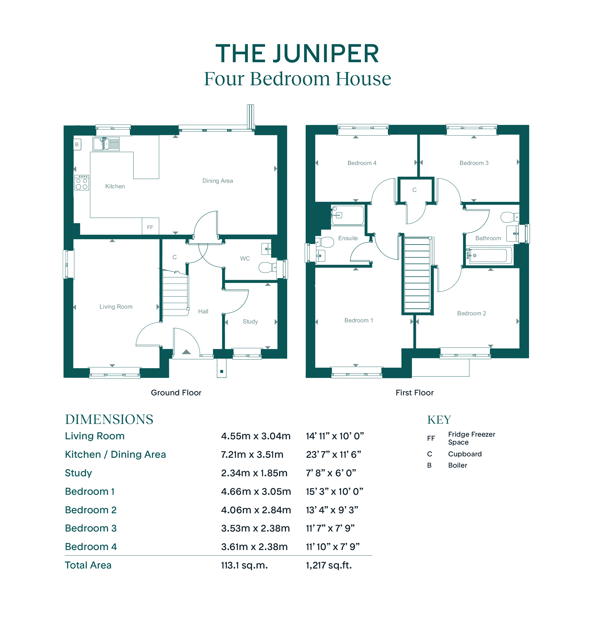 1 thread sreet - Juniper, Leaf Living at Coggeshall Mill, Essex, CO6, Coggeshall floorplan