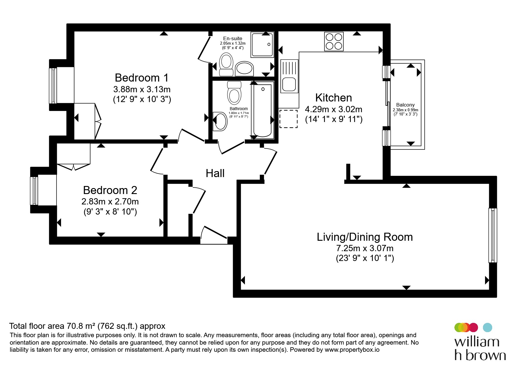 Flat 74, Wheelwright House, Palgrave Road, BEDFORD floorplan