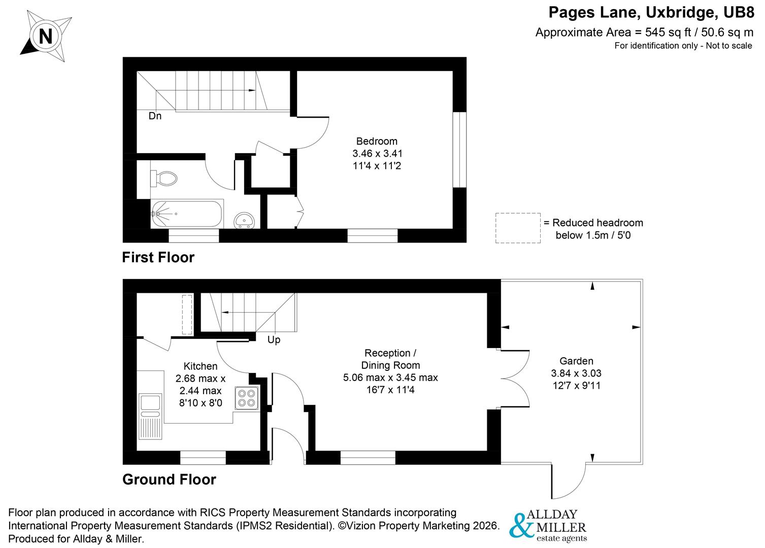 Pages Lane, Uxbridge floorplan