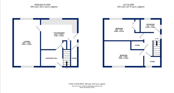 54, Parkstone Grove, West Yorkshire floorplan