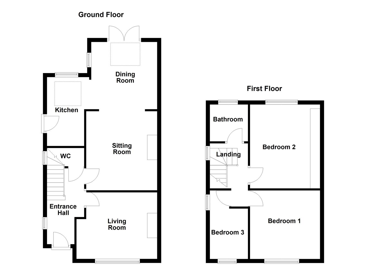 24, Queens Drive, Ossett floorplan