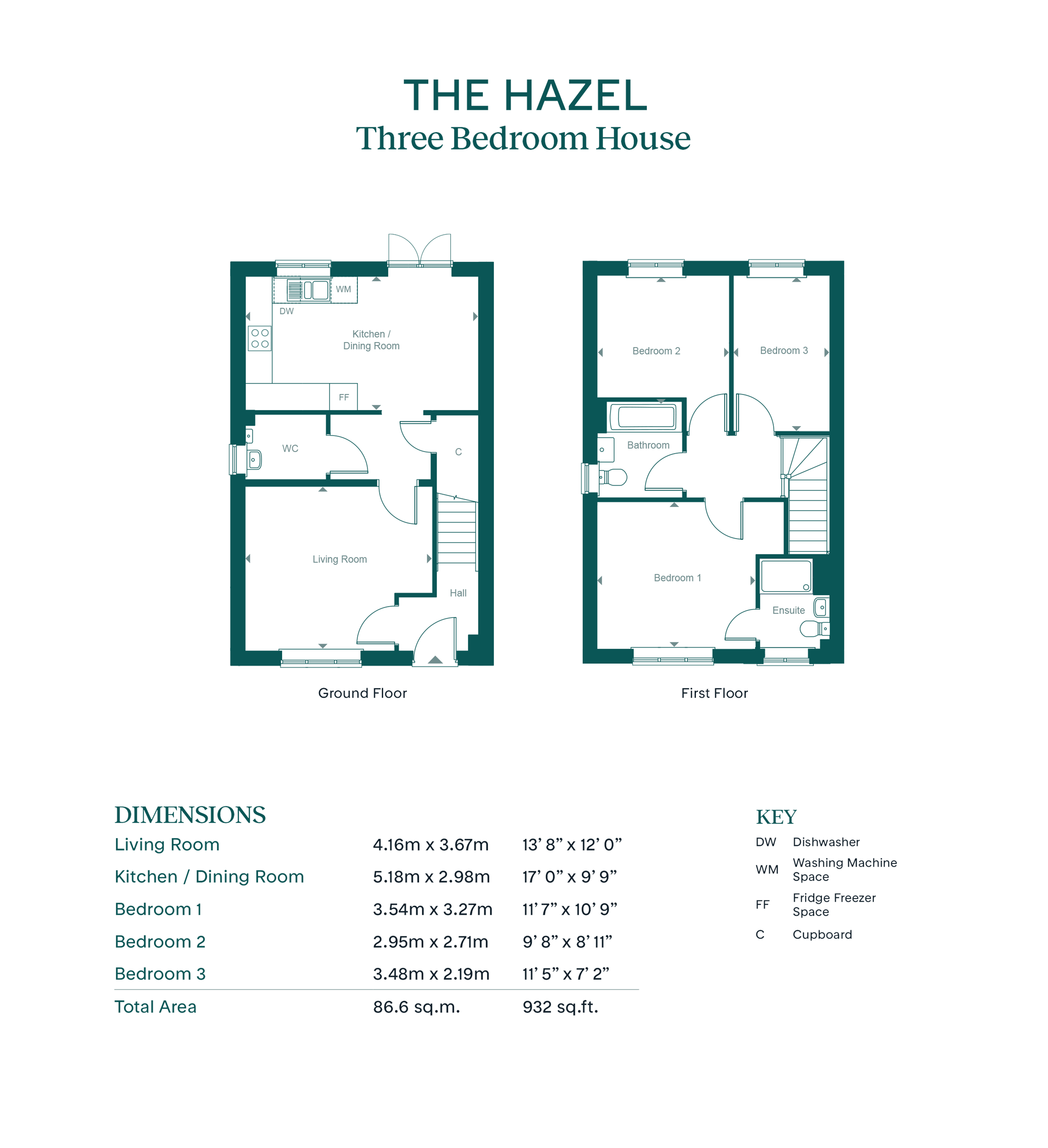 44 Icarus Place - hazel, Leaf Living at Redlands Grove, Wanborough, SN4, Wanborough floorplan