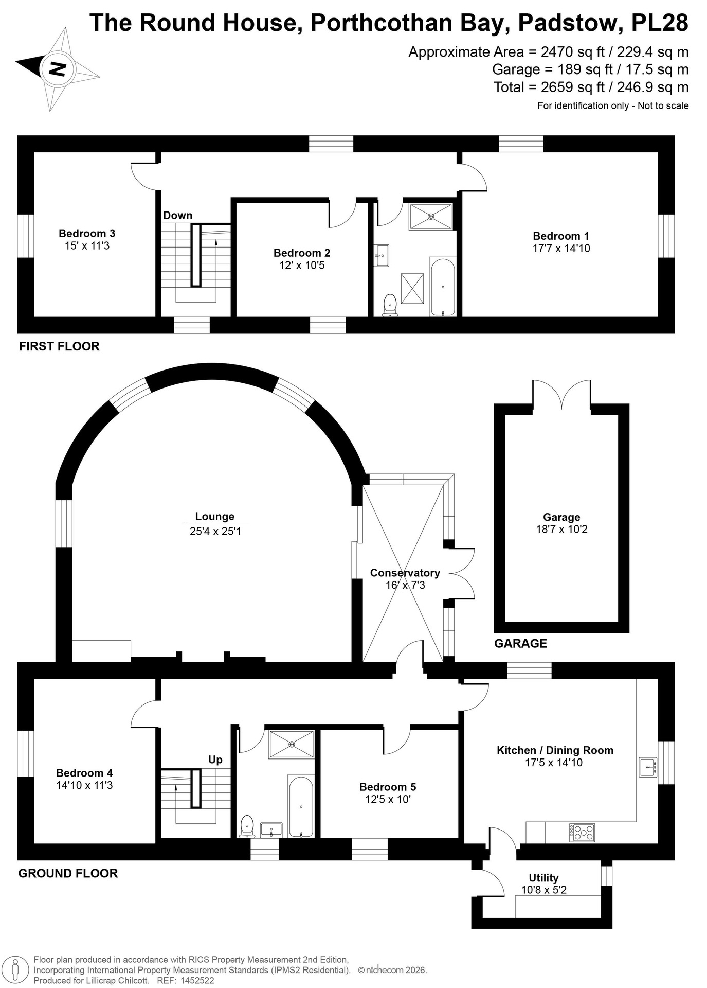 The Roundhouse, Padstow floorplan