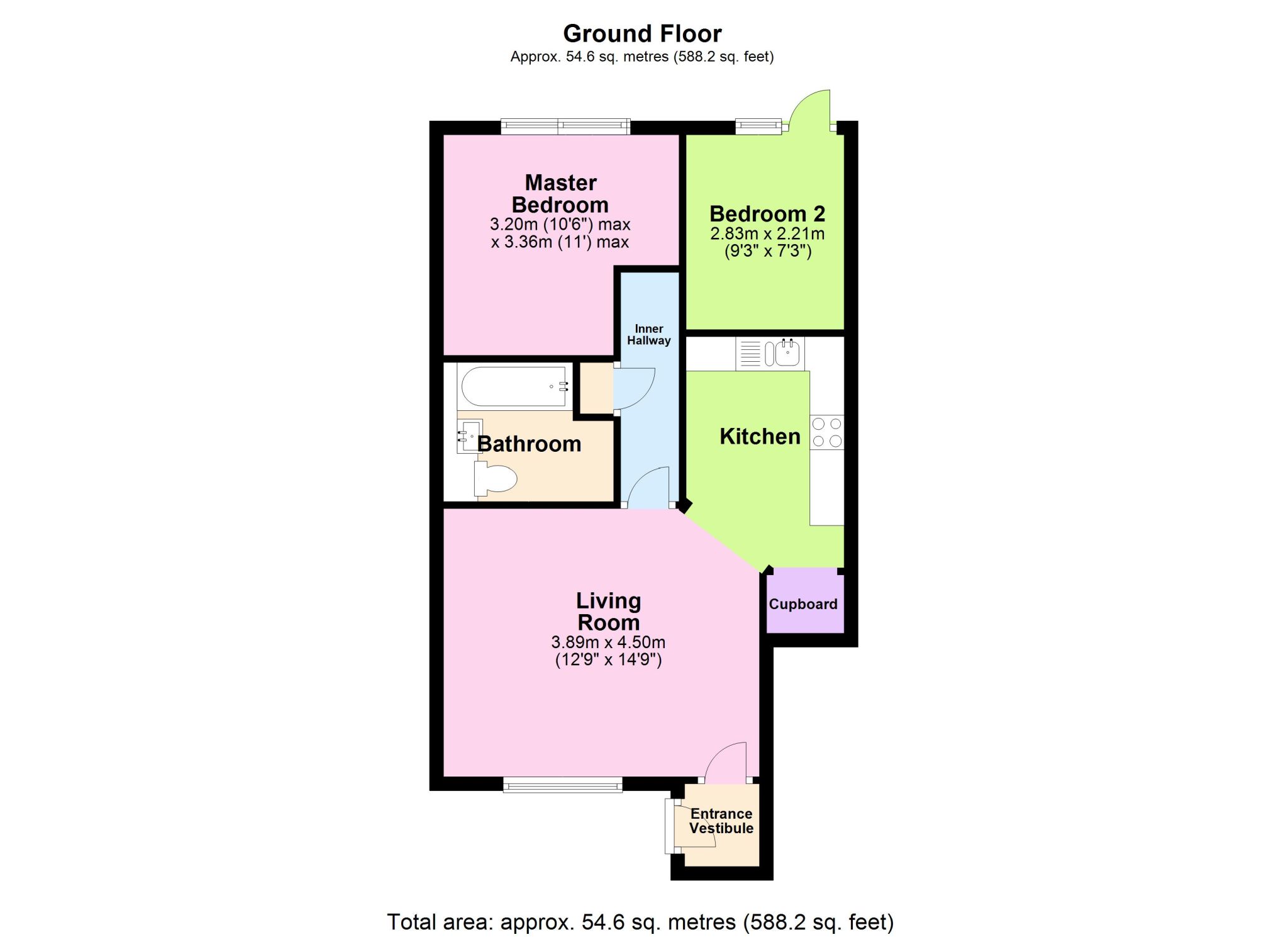 2 Bedrooms Maisonette for sale in Millstream Close, Hitchin, Hertfordshire SG4