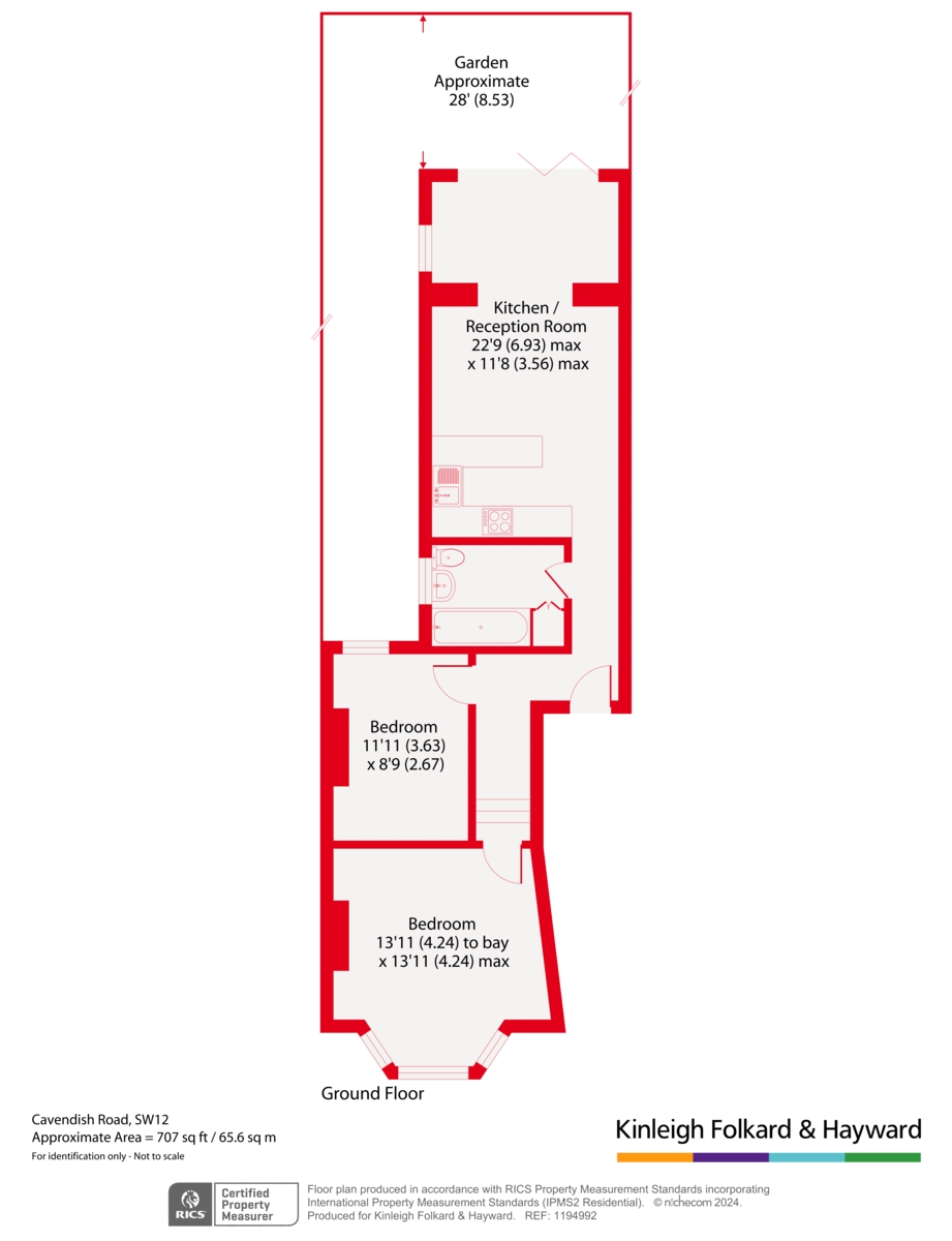 GFF, 82, Cavendish Road, London floorplan