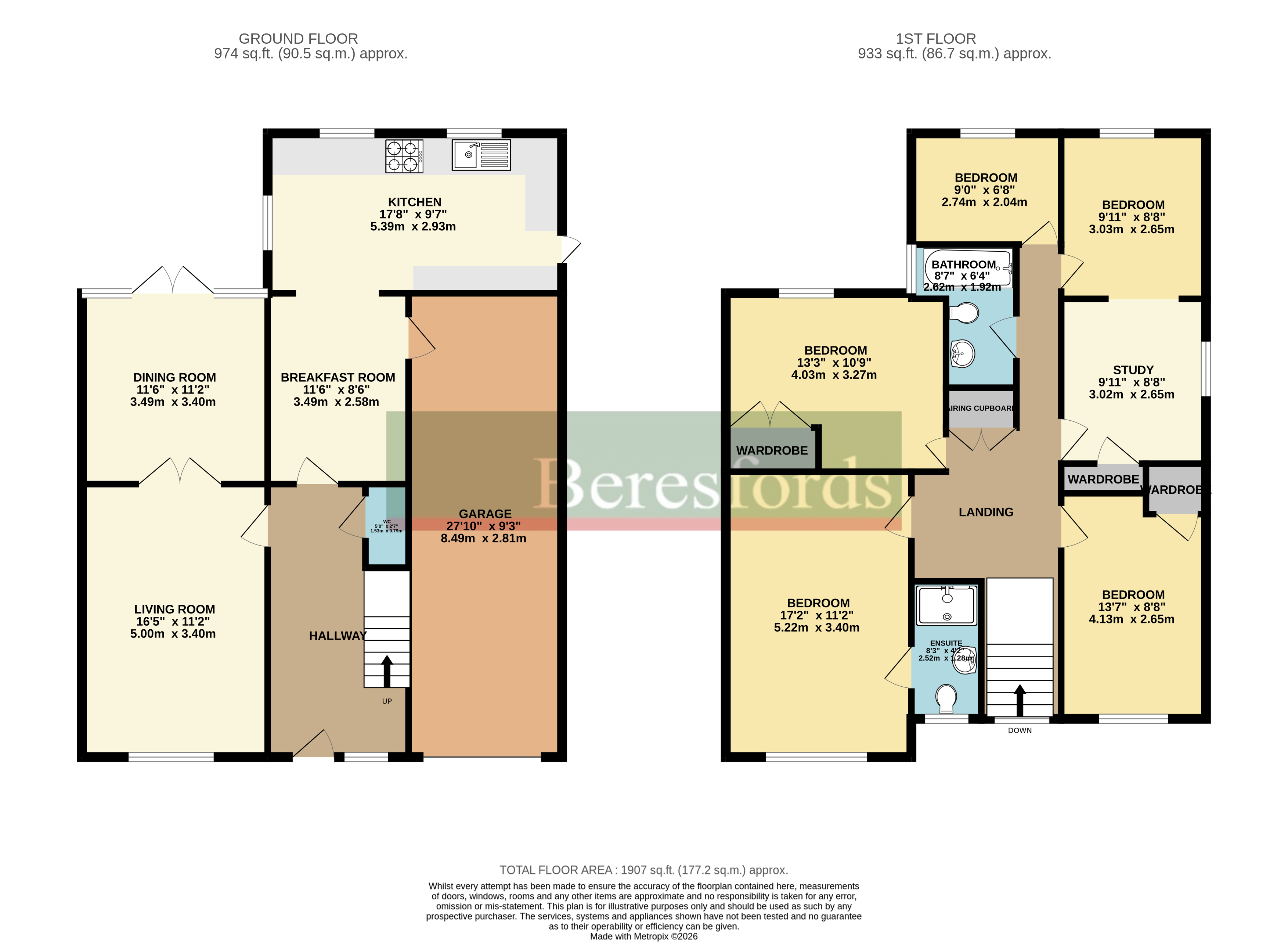23, Gablefields, Chelmsford floorplan