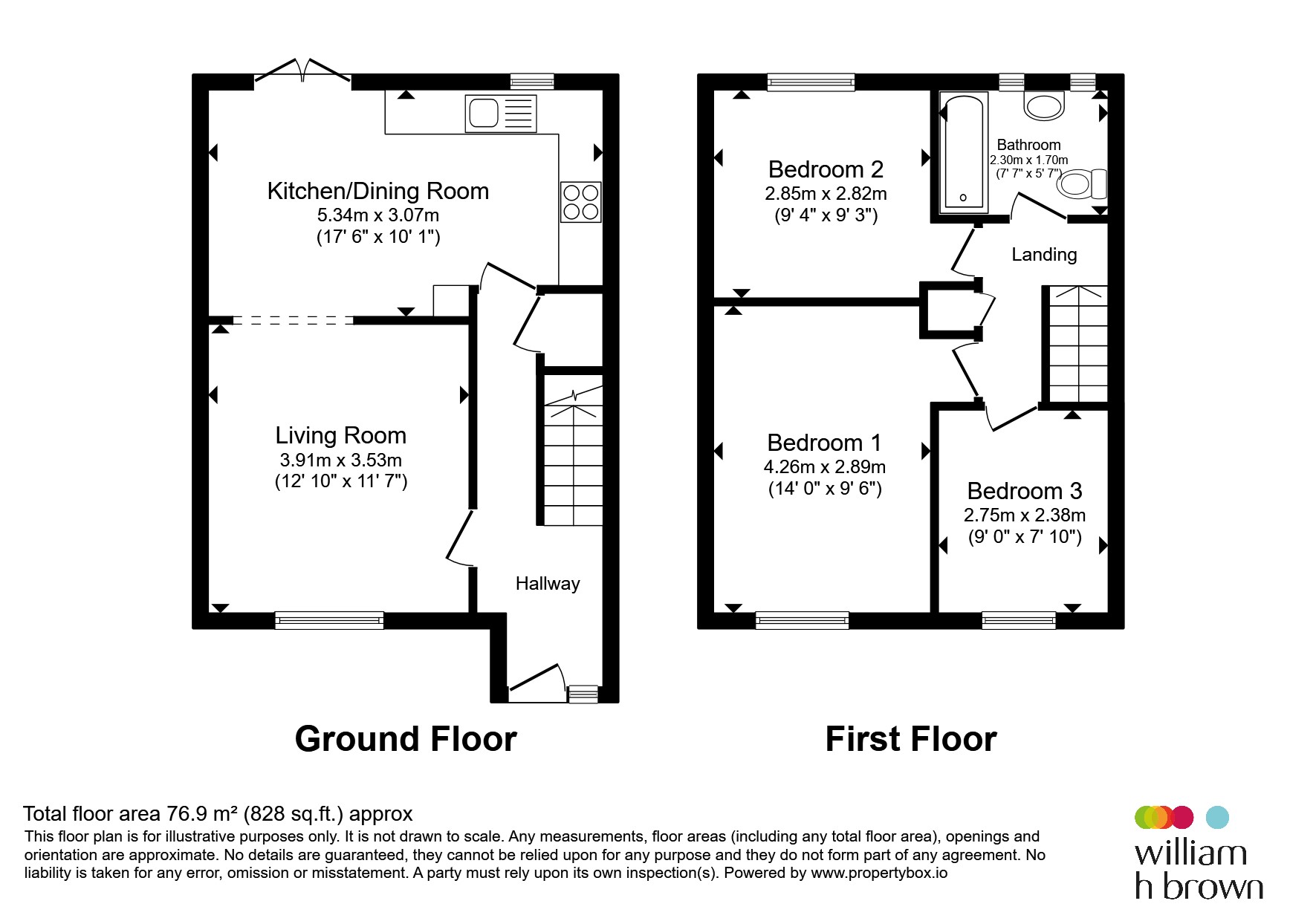 16, Arden Close, Colchester floorplan