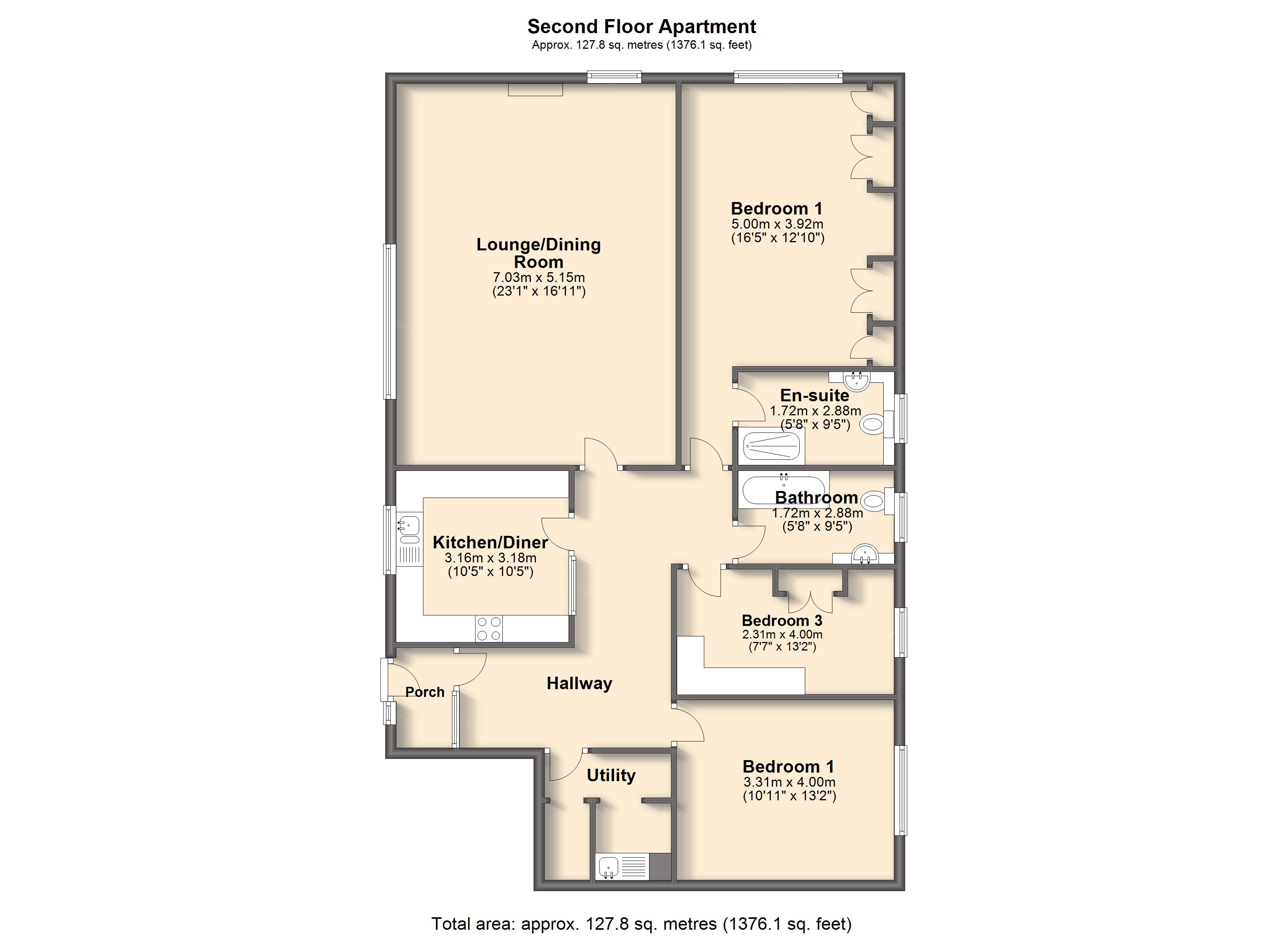 3 Bedrooms Flat for sale in Fulwood Road, Sheffield S10