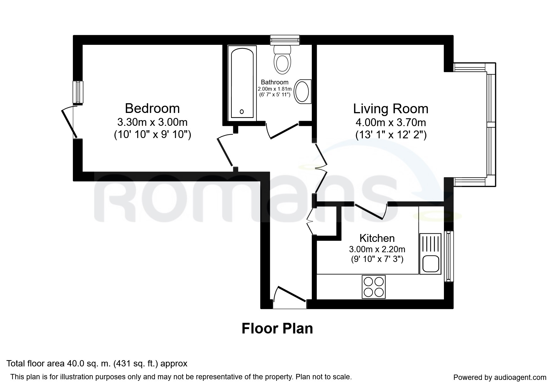 Flat 3, 14, Newcastle Road, Berkshire floorplan