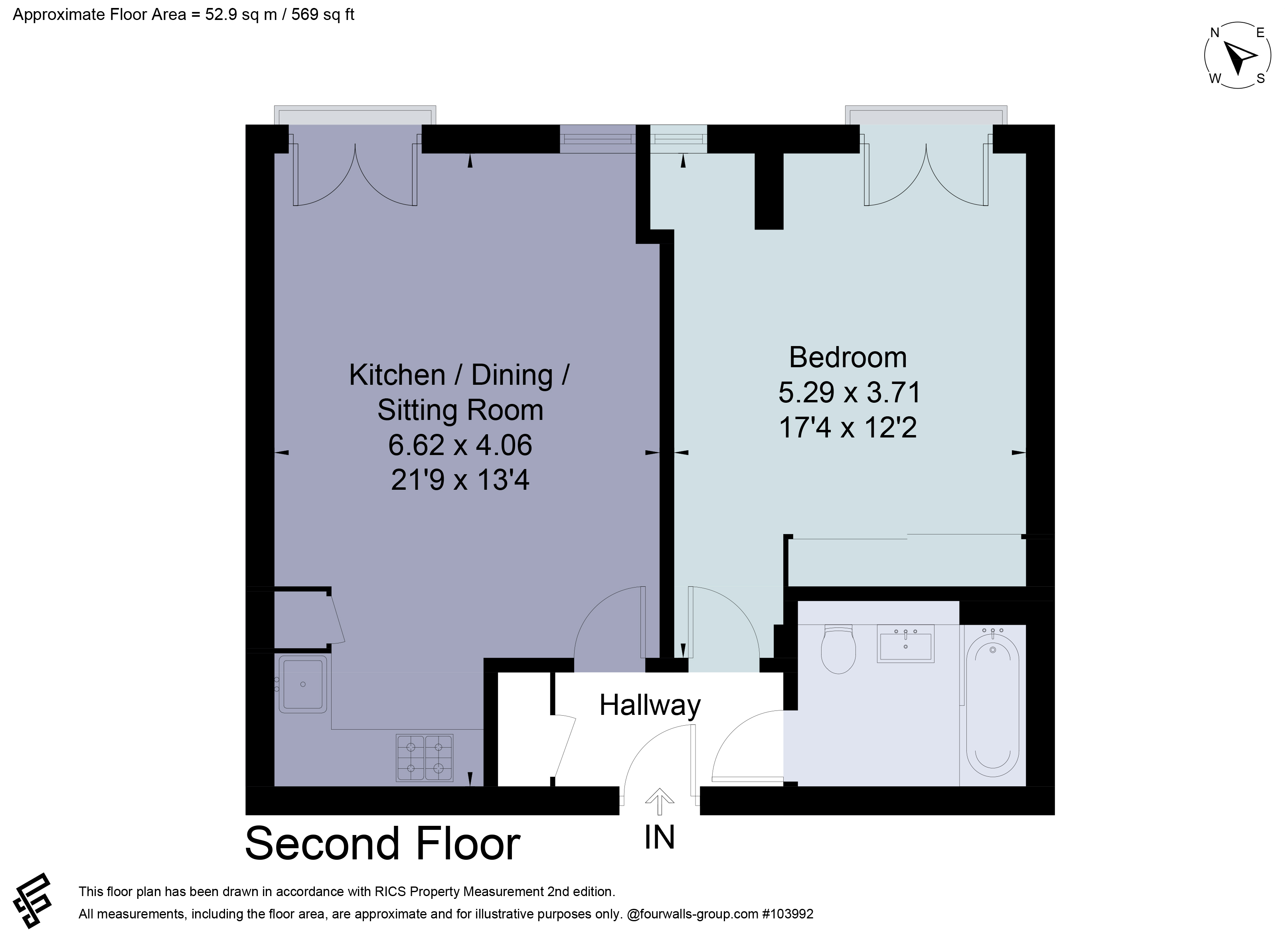 Flat 34,, Ziggurat House, St. Albans floorplan