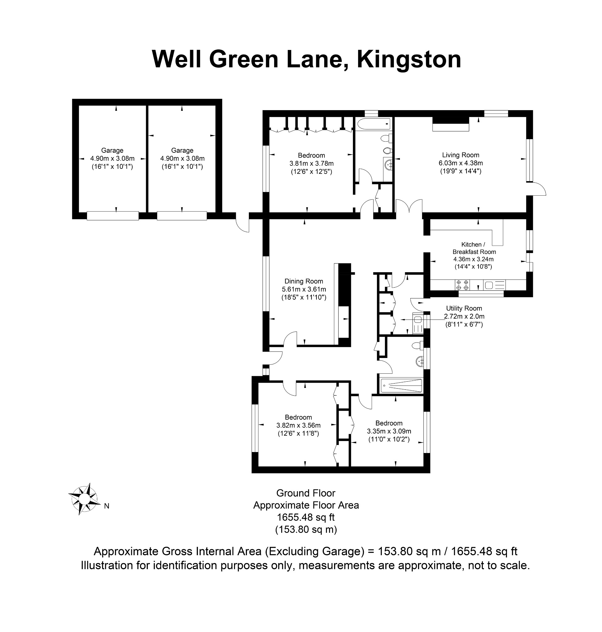 Patchway, Wellgreen Lane, Lewes floorplan