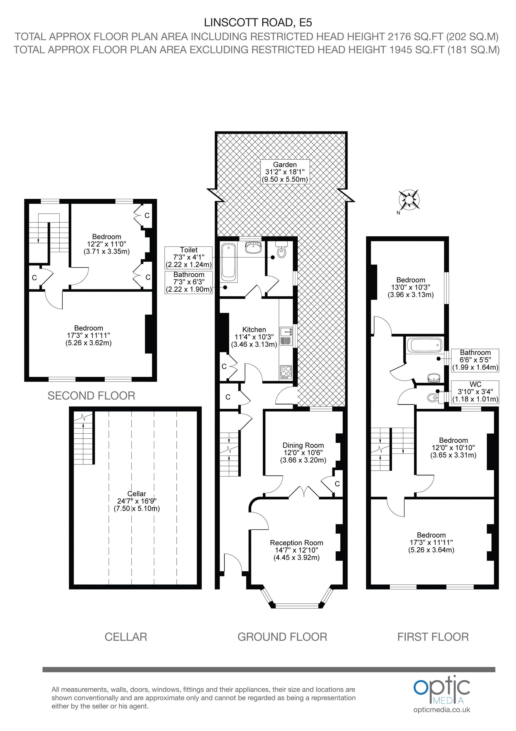 10 Linscott Road, London floorplan