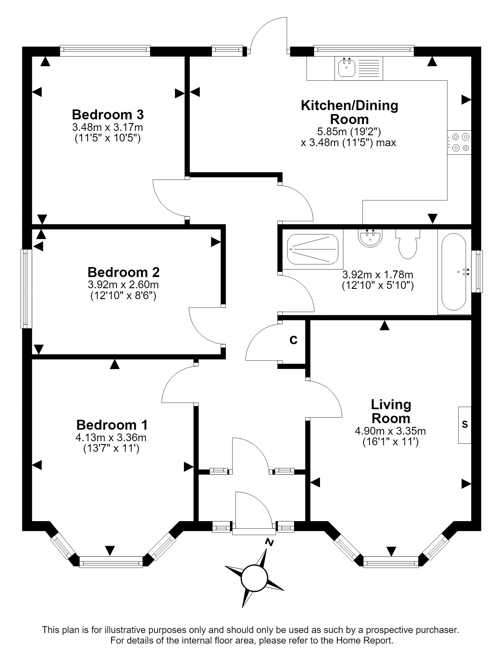 23, Elliot Park, Craiglockhart, Edinburgh floorplan