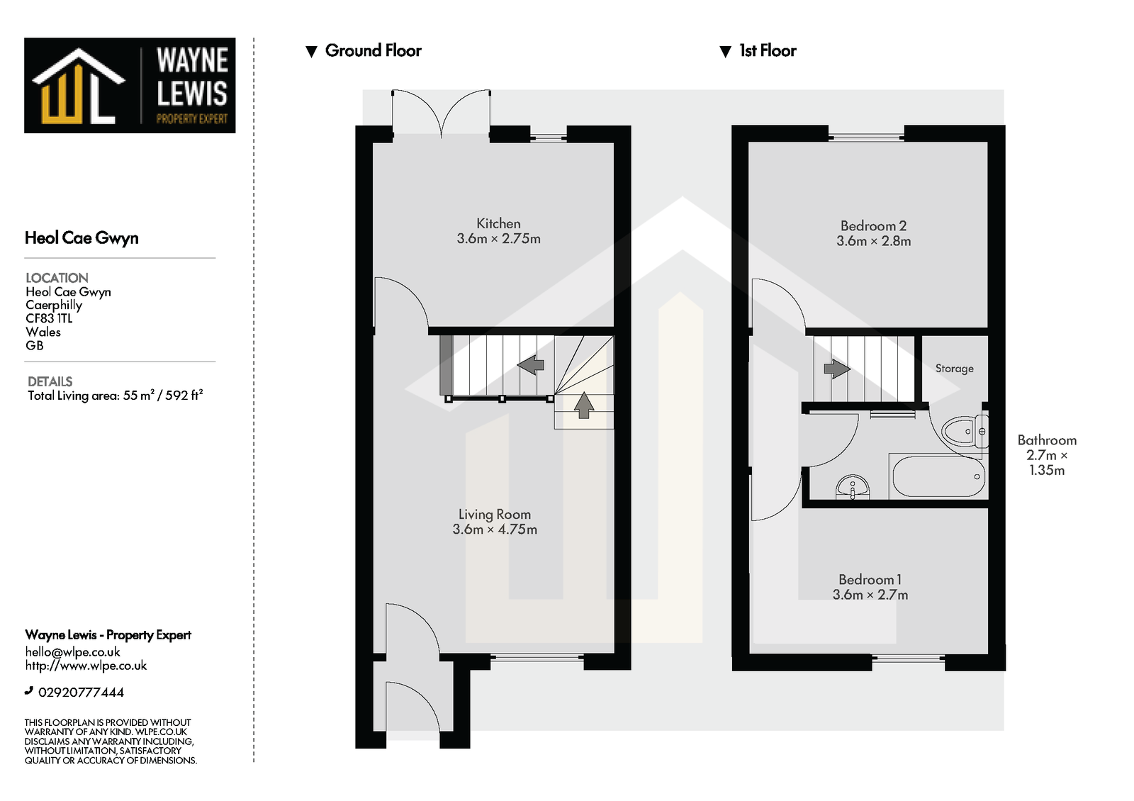 3, Heol Cae Gwyn, Caerphilly floorplan