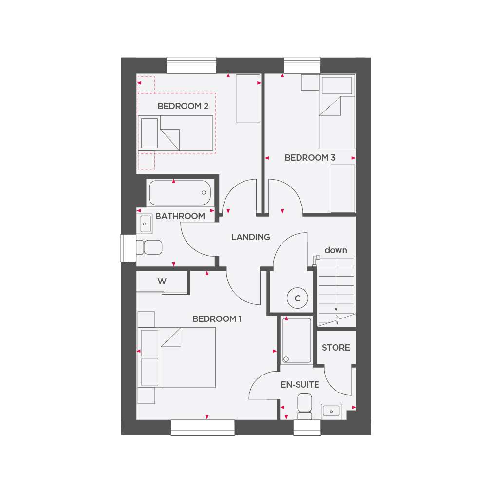 47, Harrow Drive, Higher Bartle floorplan
