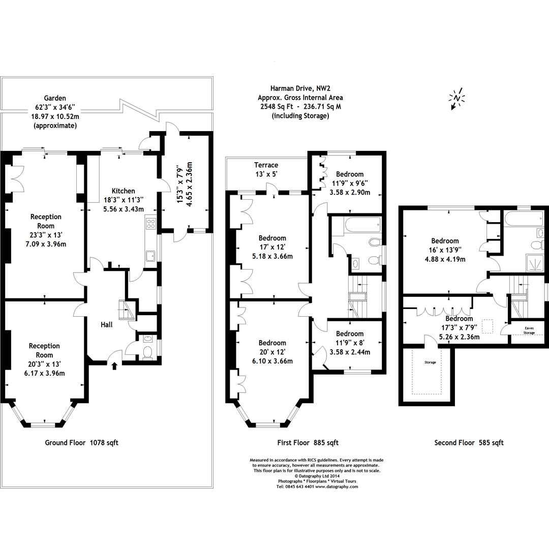 3, Harman Drive, London floorplan
